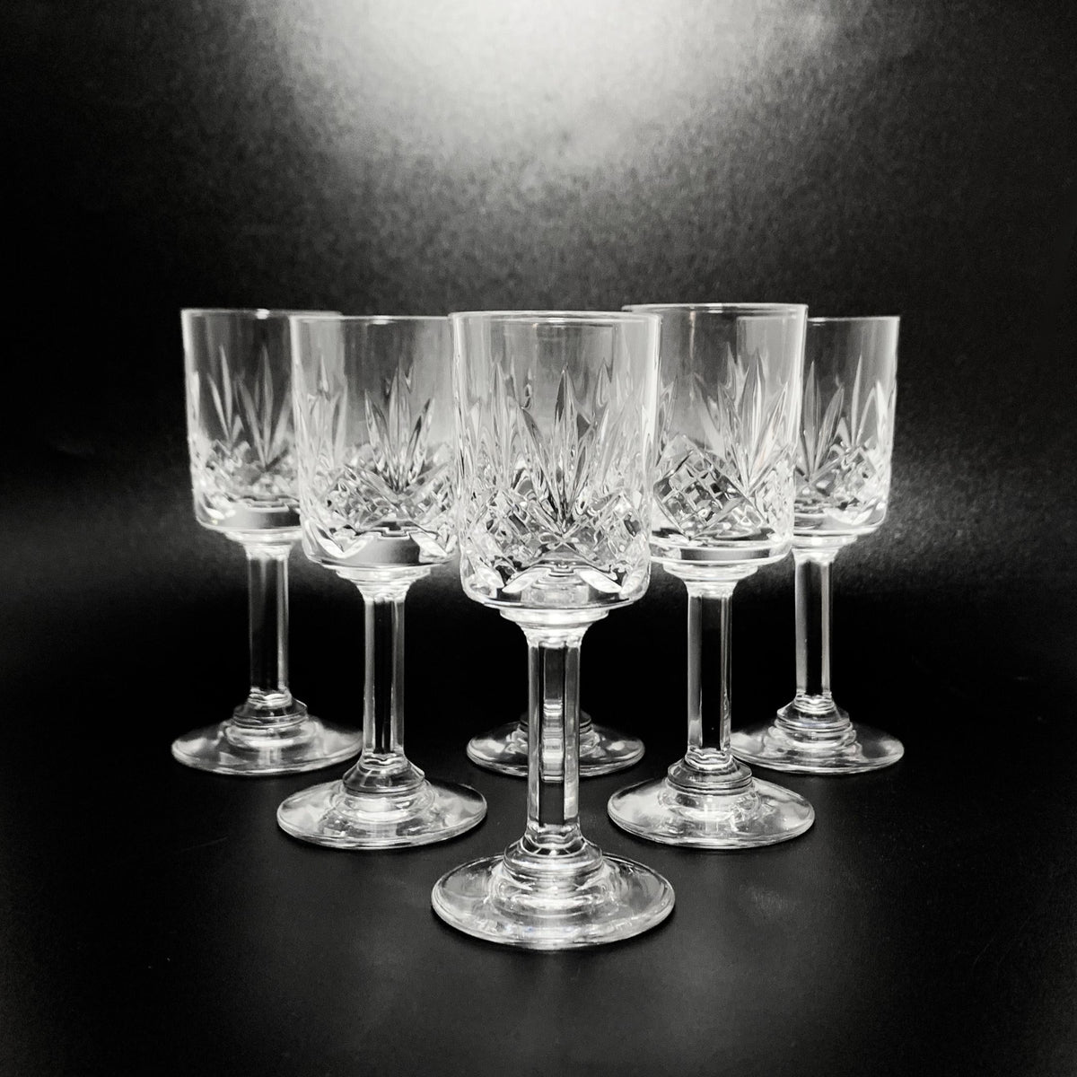 Cristal de Sevres France Cordial Glasses (6)