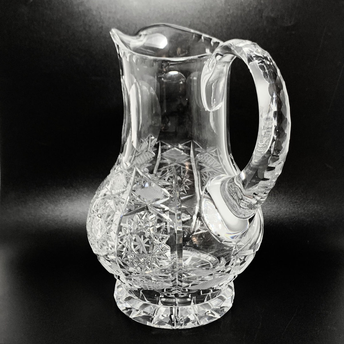 Bohemian Cut Crystal 9" Pitcher