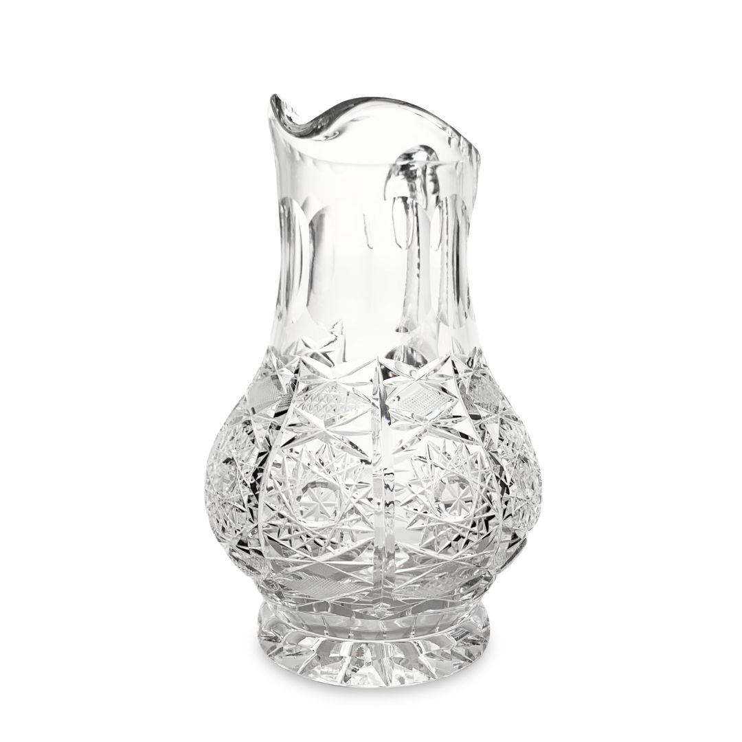 Bohemian Cut Crystal 9" Pitcher