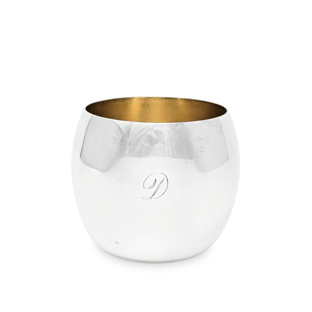 Tiffany & Co. Sterling Cocktail Tumbler, "D" Monogram