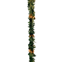 Dyed & Beaded Natural Feather Garland (8ft, Set of 5)