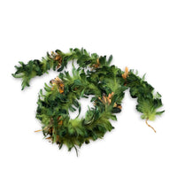 Dyed & Beaded Natural Feather Garland (8ft, Set of 5)