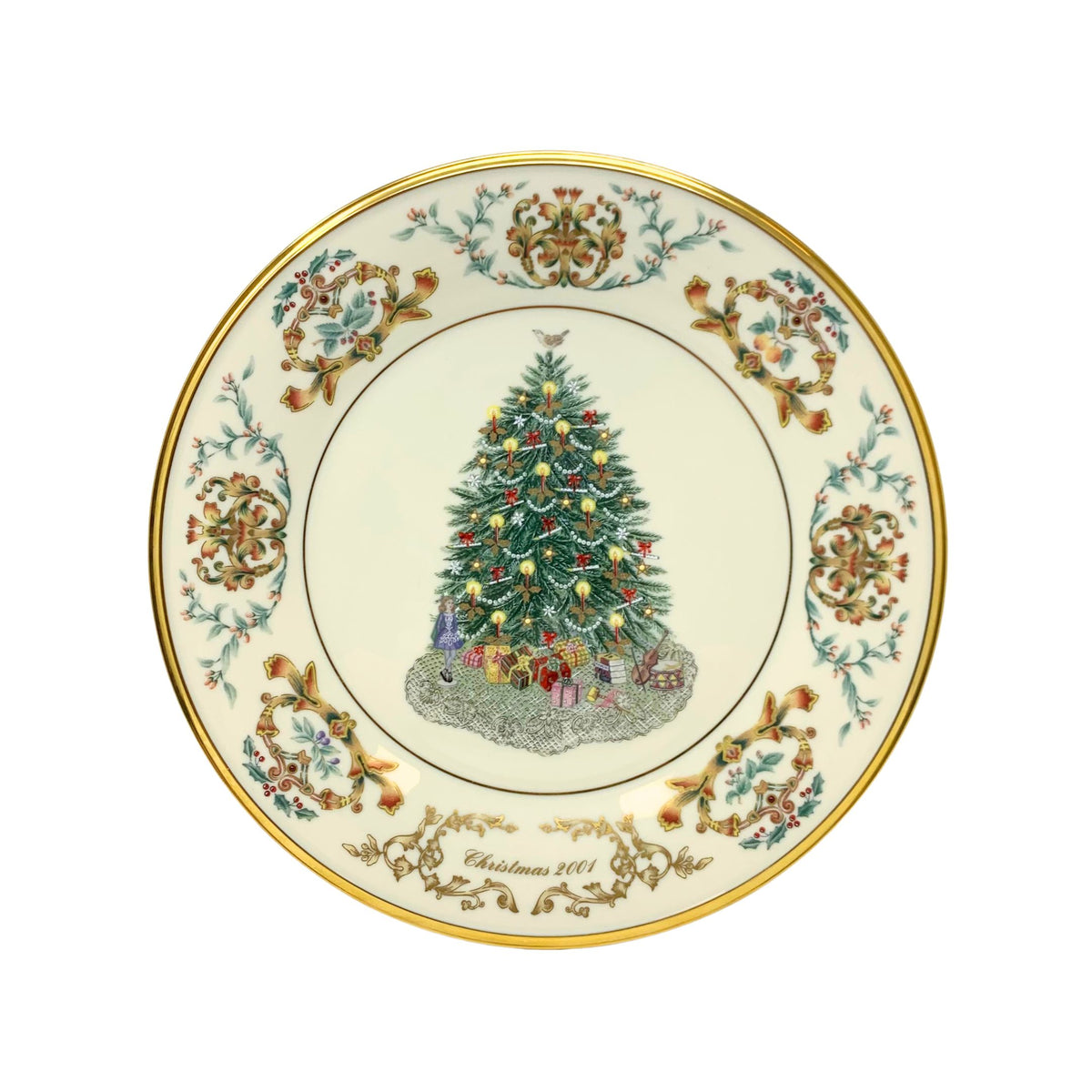 Lenox Christmas Trees Around The World Collector Plate Ireland 2001