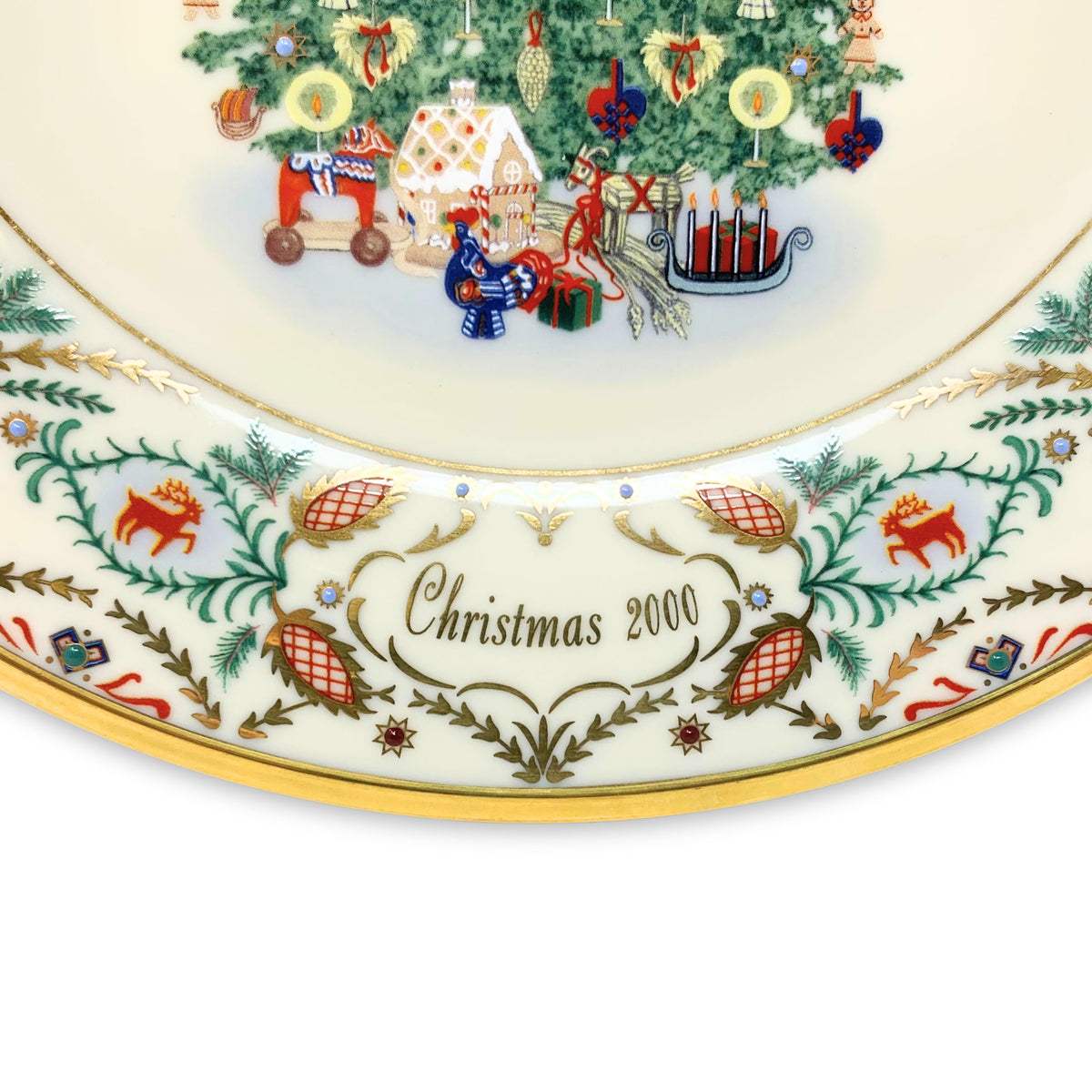 Lenox Christmas Trees Around The World Collector Plate Sweden 2000