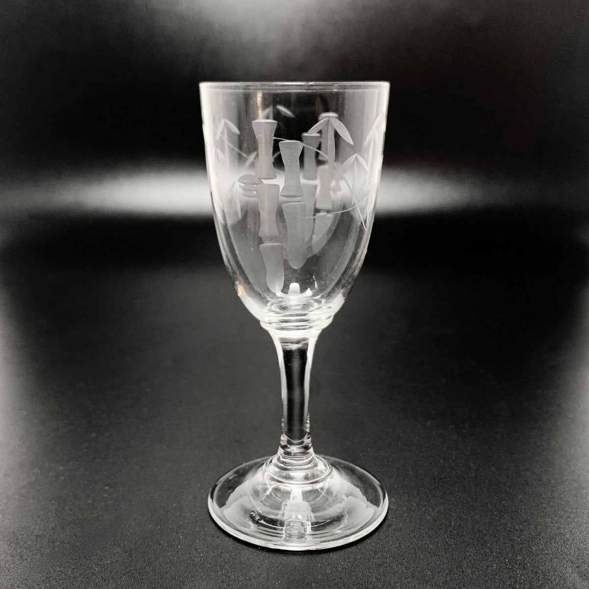 Noritake "Bamboo" Cut Crystal Cordials (8)