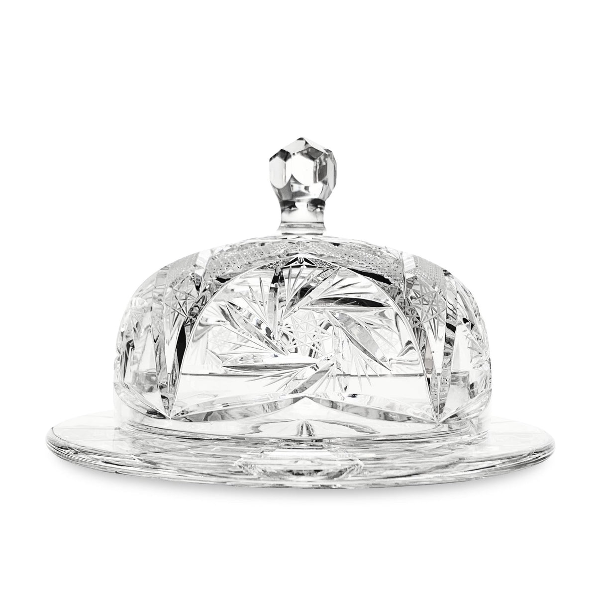 Vintage Cut Crystal Cheese Dome