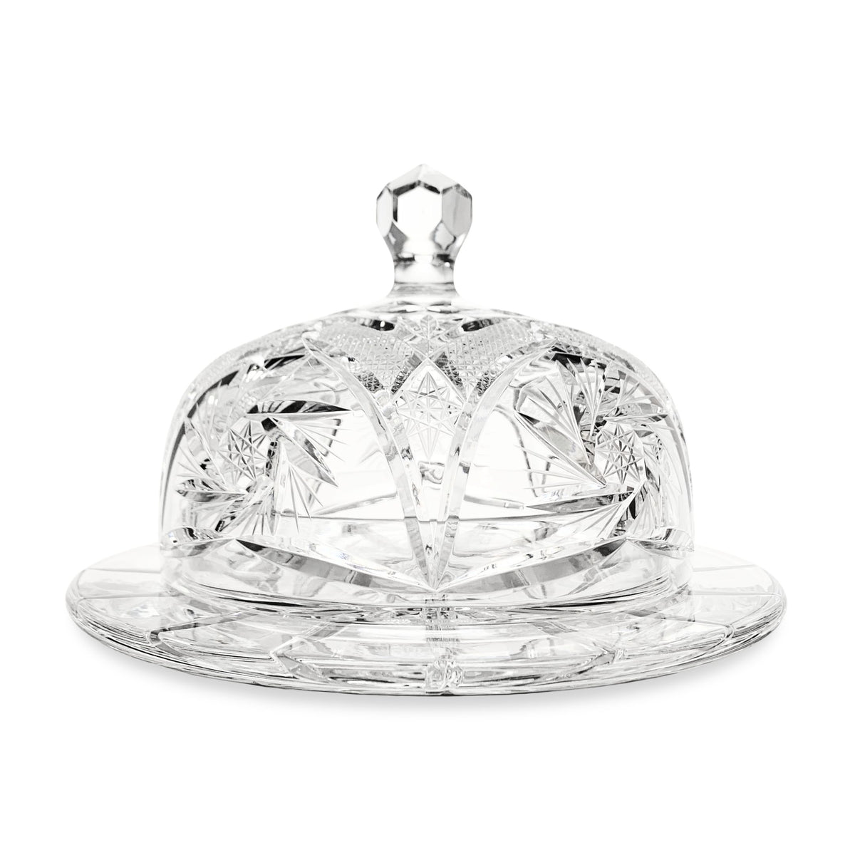 Vintage Cut Crystal Cheese Dome