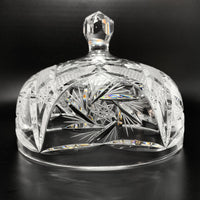 Vintage Cut Crystal Cheese Dome