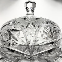 Vintage Cut Crystal Cheese Dome