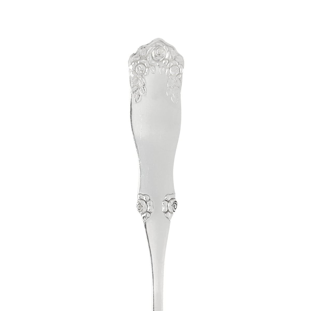 C. Klestrup Danish Silver Slotted Serving Spoon, Monogrammed