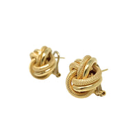 UnoAerre 18K Gold Love Knot Earrings