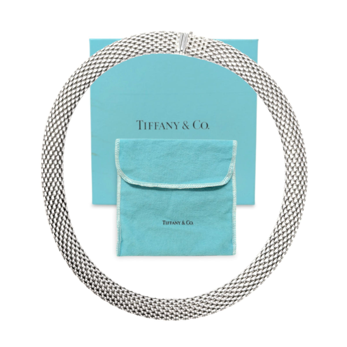 Tiffany & Co. Sterling 17” Somerset Mesh Necklace