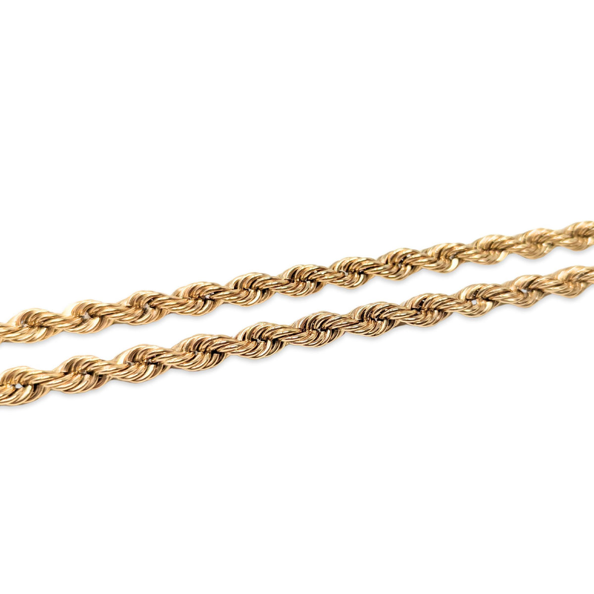 Italian 14K Gold 32” 6mm Rope Chain