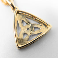 14K Two-Tone Gold 19” Celtic Trinity Knot Necklace