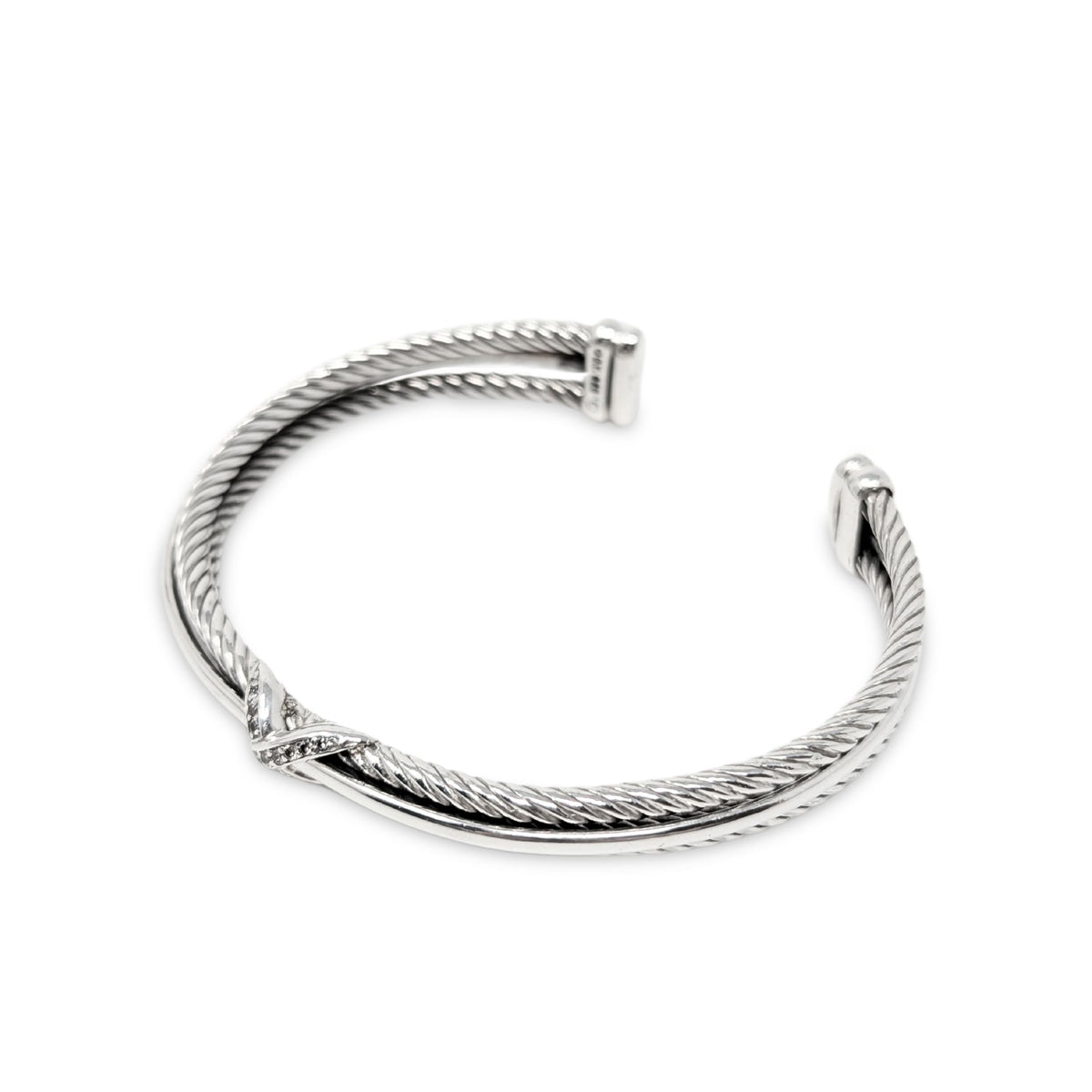 David Yurman Crossover X Diamond Cuff