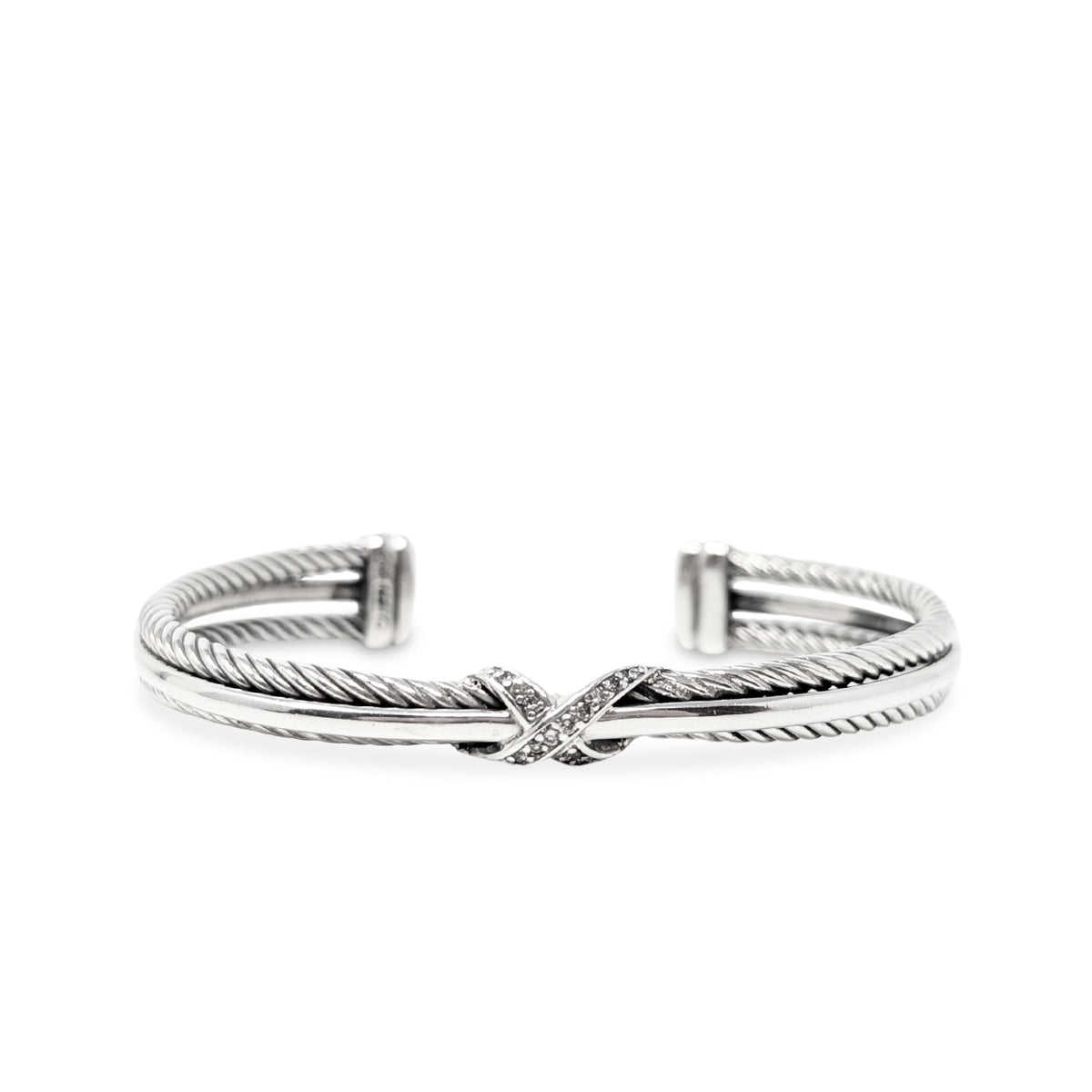 David Yurman Crossover X Diamond Cuff