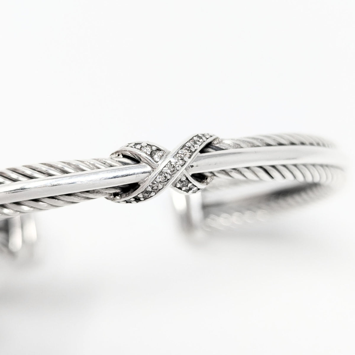 David Yurman Crossover X Diamond Cuff