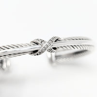 David Yurman Crossover X Diamond Cuff