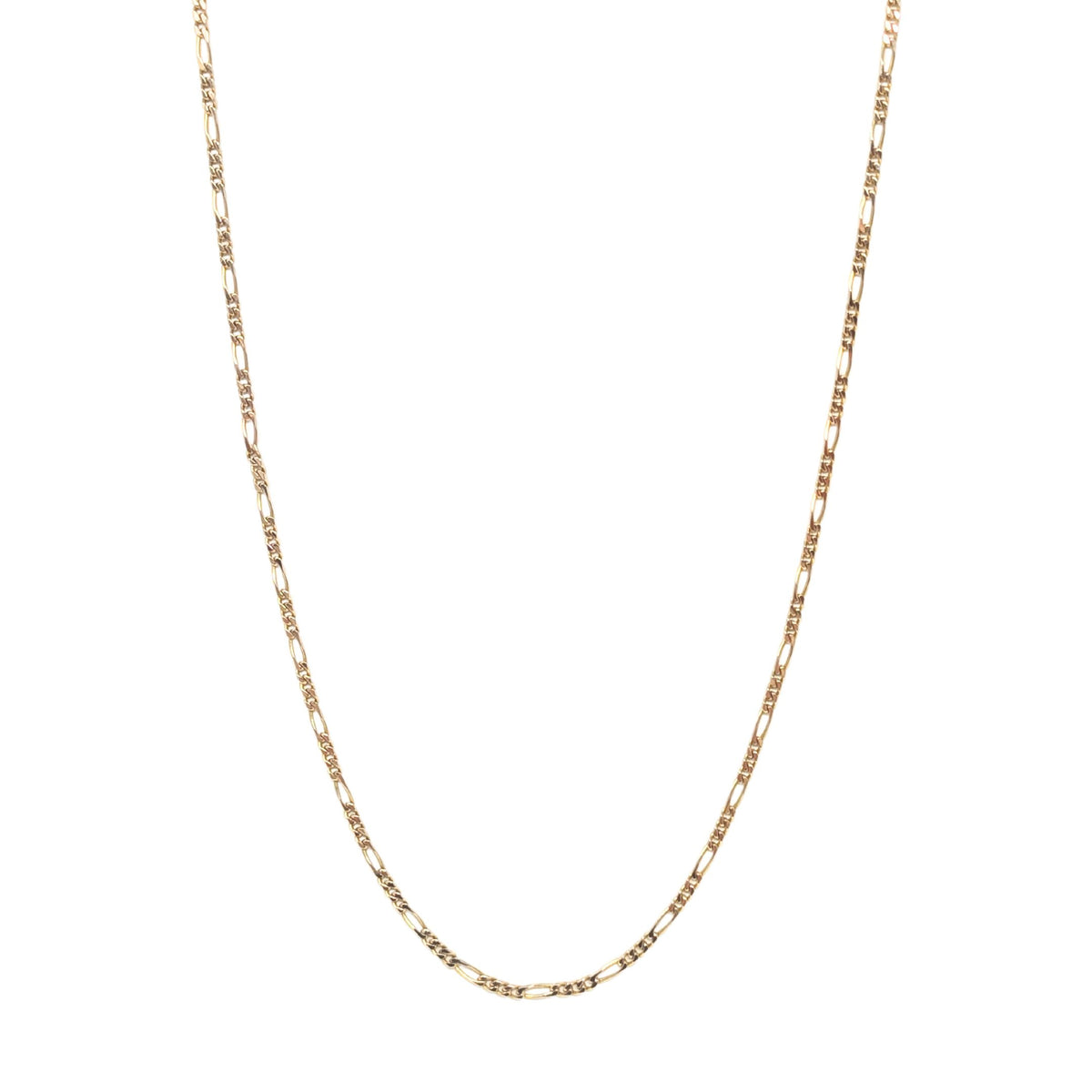 Italian 14K Gold 3.1mm 26” Figaro Chain