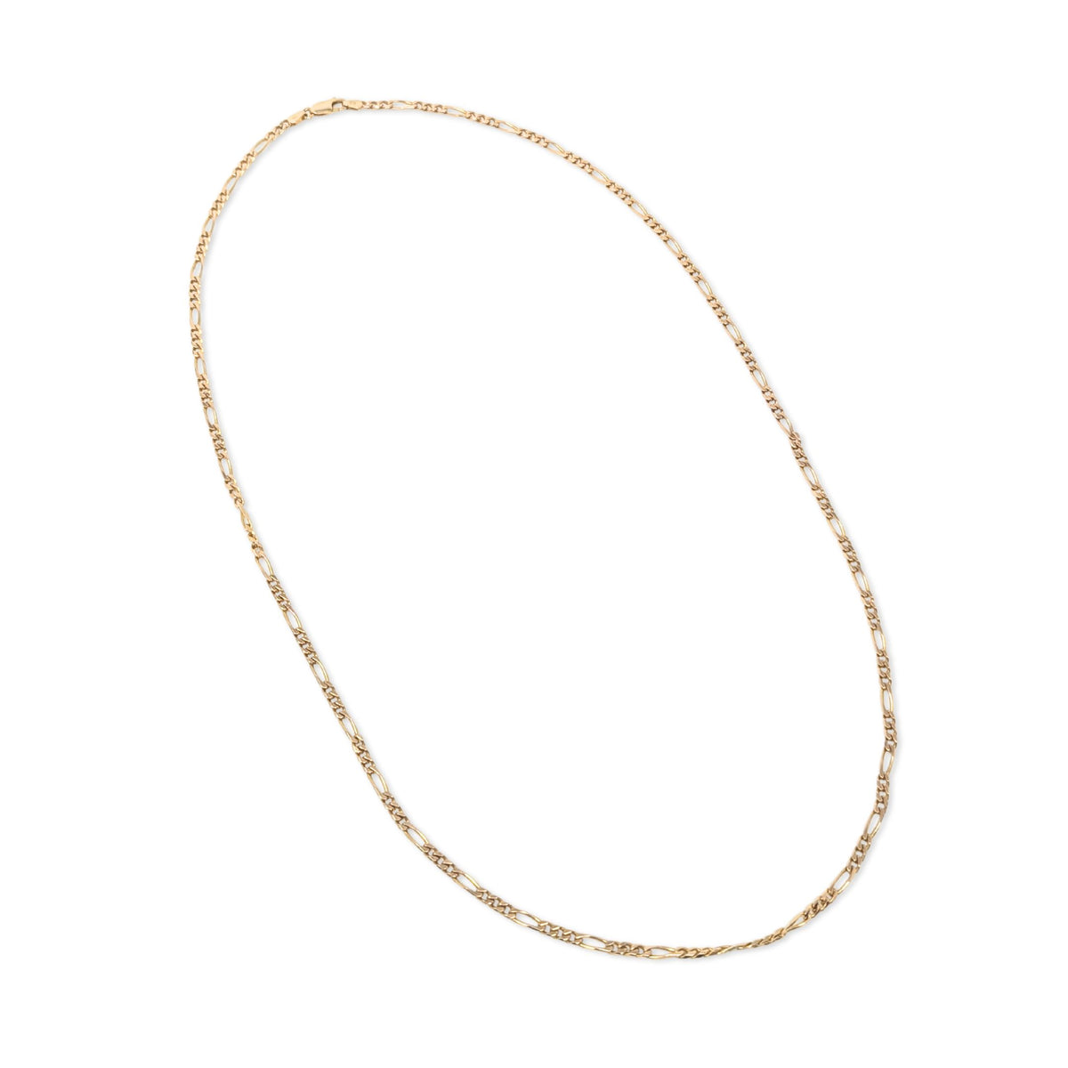 Italian 14K Gold 3.1mm 26” Figaro Chain