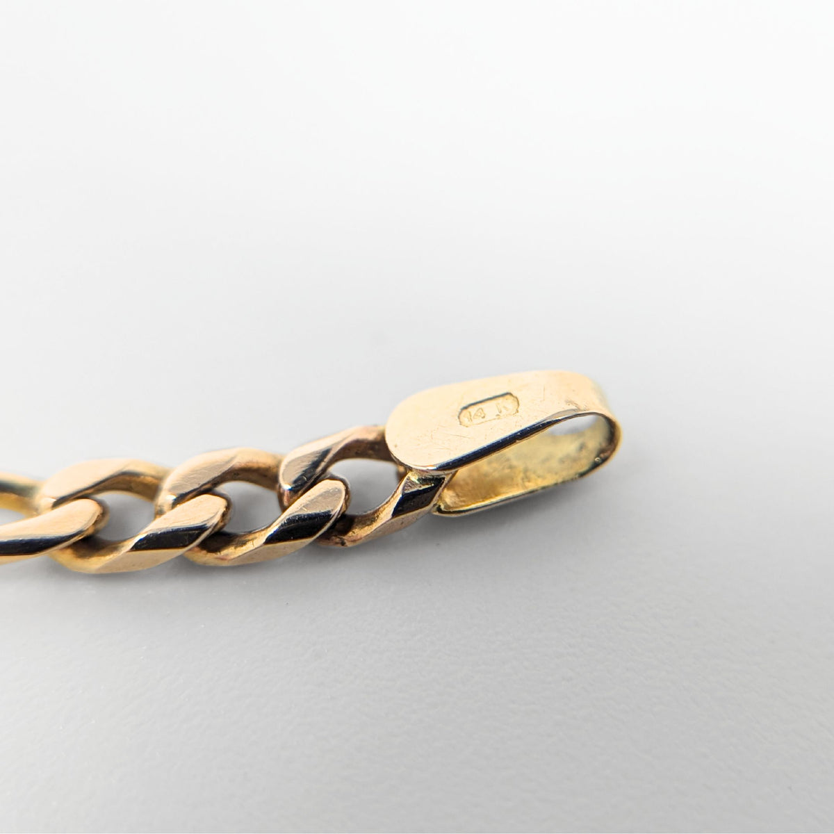 Italian 14K Gold 3.1mm 26” Figaro Chain