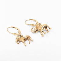 14K Gold Political Party Donkey & Elephant Earrings