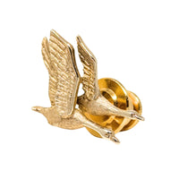 14K Gold Flying Geese Pin