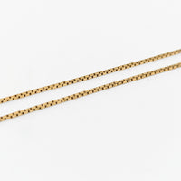 French 20 Franc Gold Coin Necklace on 14K Gold Box Chain