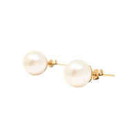 14K Gold 8mm Pearl Stud Earrings