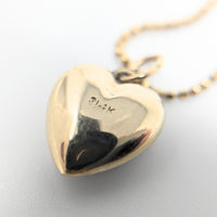 Italian 14K Gold 16" Heart Necklace