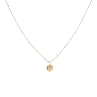 Italian 14K Gold 16" Heart Necklace