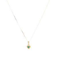 14K/18K Gold 18" Natural Emerald Necklace