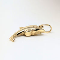 14K Gold Dolphin Pendant