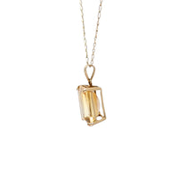 14K Gold 25” Lemon Citrine Necklace