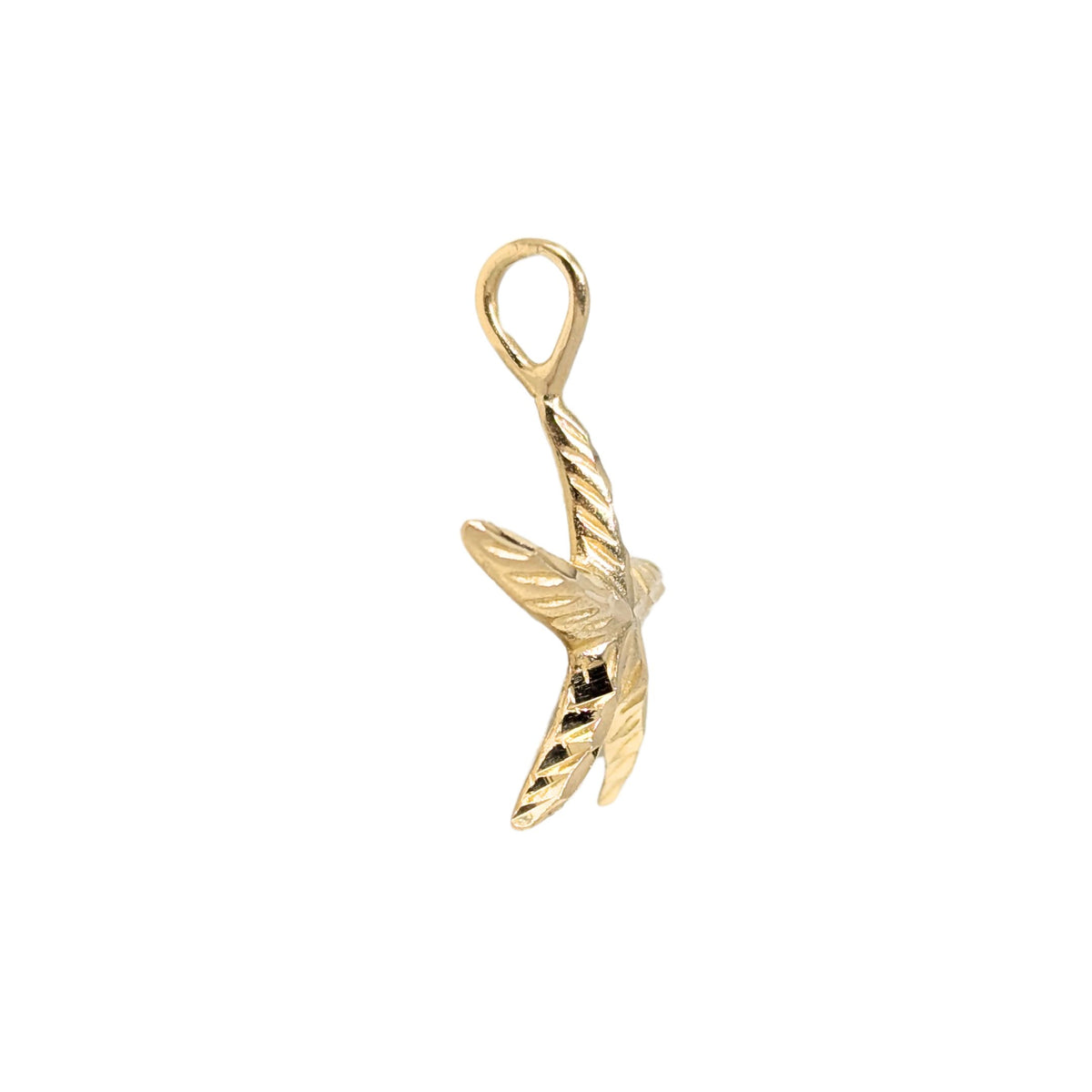 14K Gold Starfish Pendant