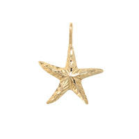 14K Gold Starfish Pendant