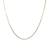 14K Gold 1.6mm 19” Serpentine Chain Necklace