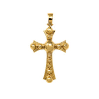 Italian 14K Gold Puffy Coptic Cross