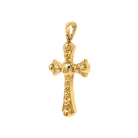 Italian 14K Gold Puffy Coptic Cross