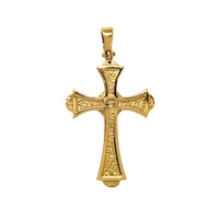 Italian 14K Gold Puffy Coptic Cross