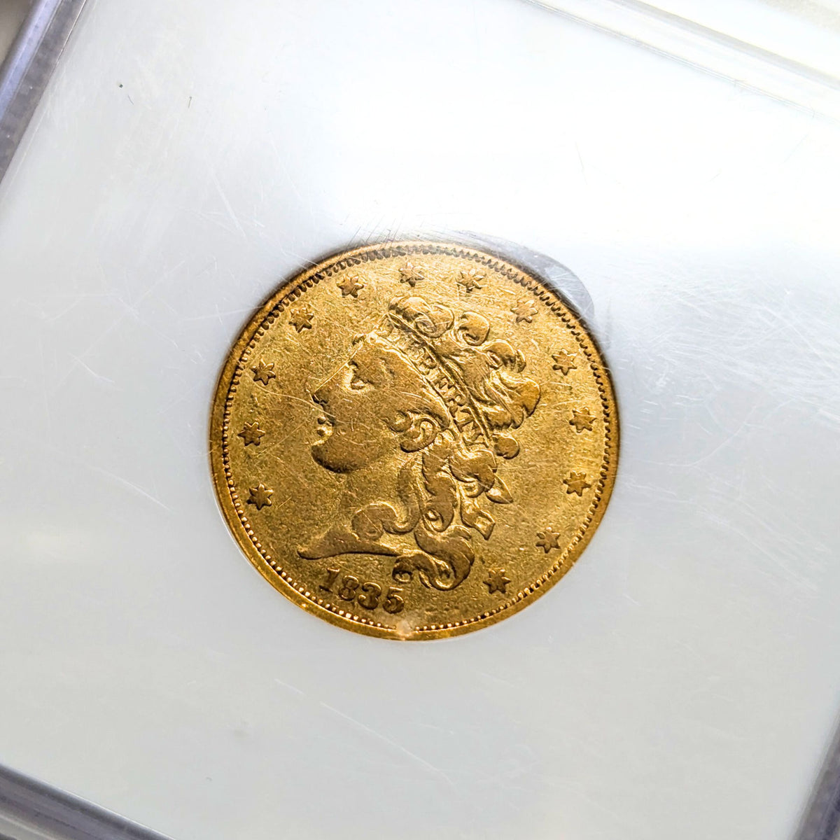 1835 NGC VF30 Gold $5 Liberty