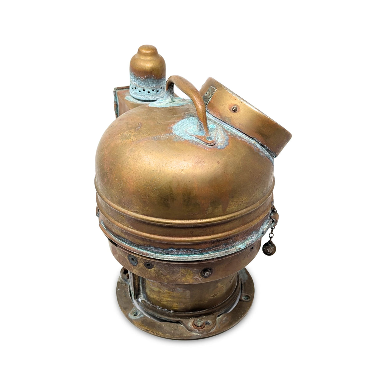 WWII Era Brass Binnacle Compass Housing