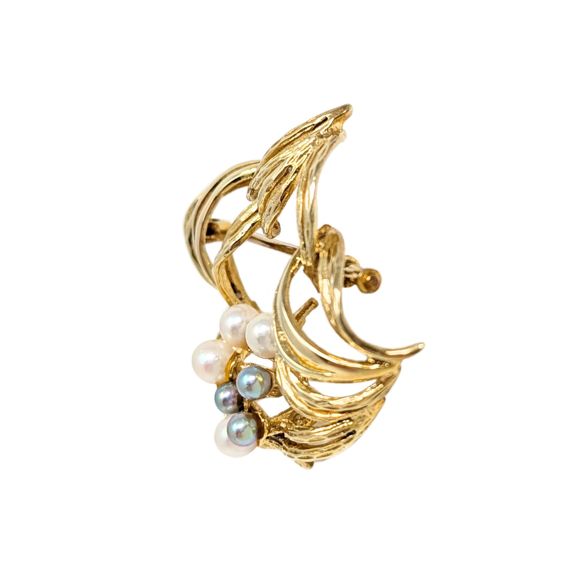 1950’s 14K Gold Pearl Brooch