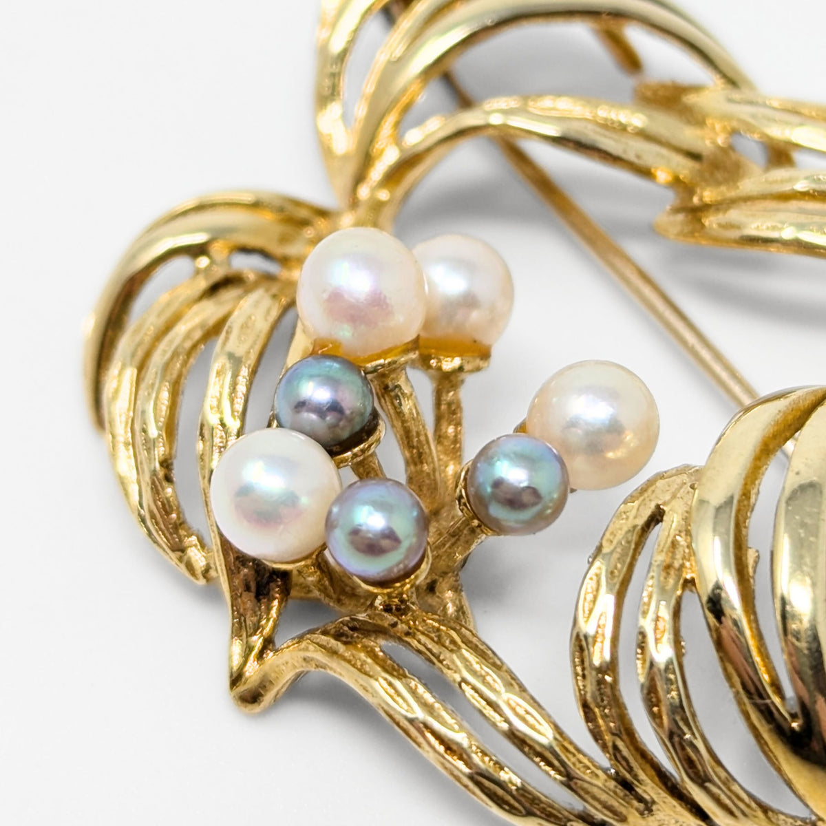 1950’s 14K Gold Pearl Brooch