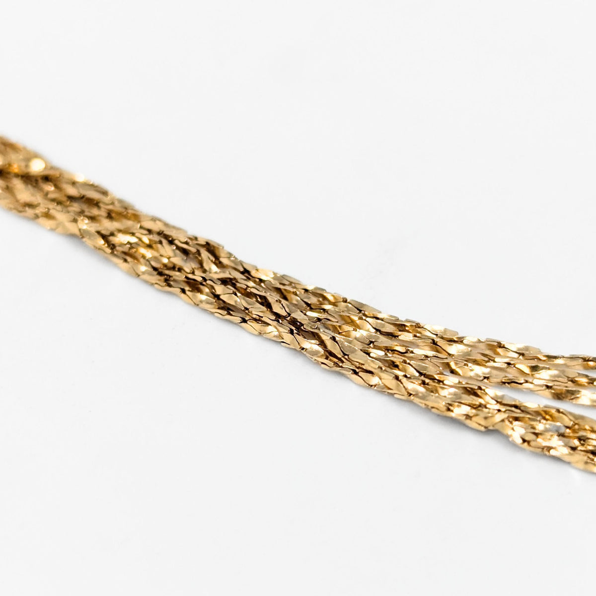 Italian 14K Gold Multi-Strand 18" Necklace