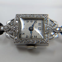 1930's Hamilton Ladies Platinum & Diamond Art Deco Watch