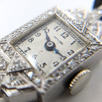 1930's Hamilton Ladies Platinum & Diamond Art Deco Watch