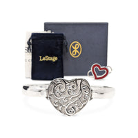 LeStage Sterling Convertible Hearts Bracelet