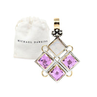 Michael Dawkins Purple Sapphire/Mother of Pearl Pendant