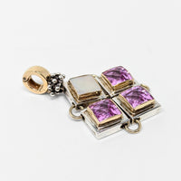 Michael Dawkins Purple Sapphire/Mother of Pearl Pendant